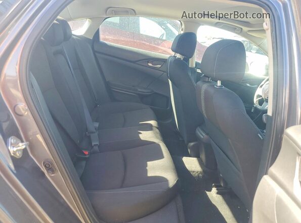 2HGFC2F72JH545441 2018 HONDA CIVIC Gray Widok tylnych siedzeń