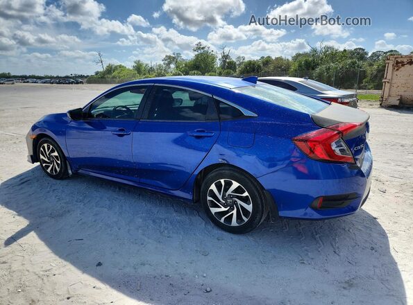 2HGFC2F72JH600857 2018 HONDA CIVIC Blue Հետևի ձախ