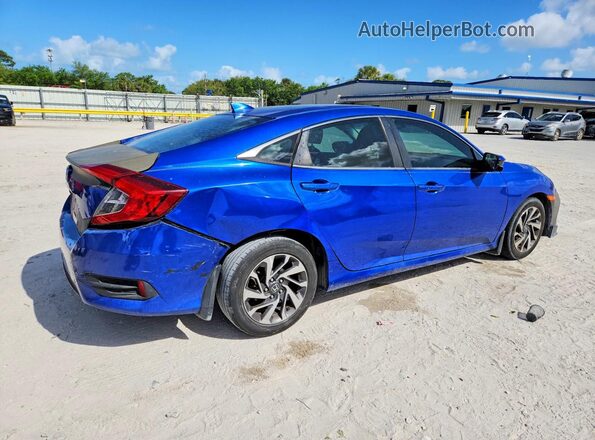 2HGFC2F72JH600857 2018 HONDA CIVIC Blue Հետևի աջ