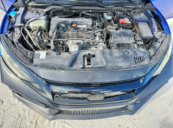 2HGFC2F72JH600857 2018 HONDA CIVIC Blue Սալոնի հետևի տեսք