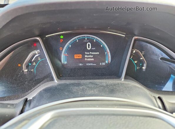 2HGFC2F72JH600857 2018 HONDA CIVIC Blue Սարքավորումների վահանակի տեսք