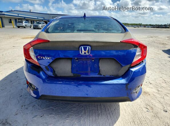 2HGFC2F72JH600857 2018 HONDA CIVIC Blue Հետևի տեսք