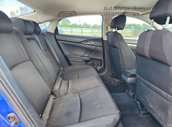 2HGFC2F72JH600857 2018 HONDA CIVIC Blue Հետևի նստատեղերի տեսք