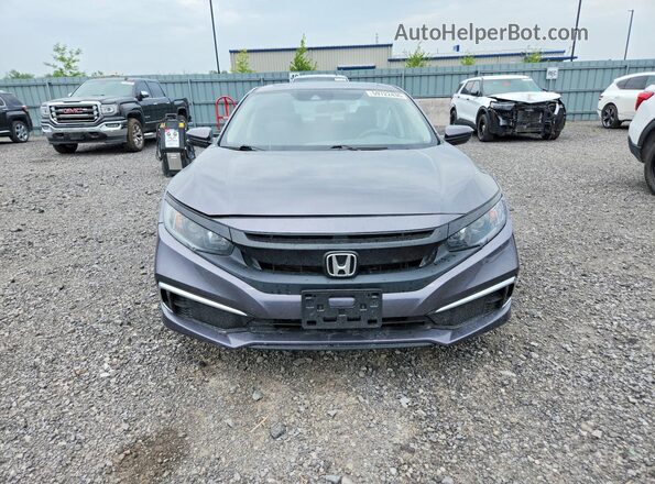 2HGFC2F72KH033485 2019 HONDA CIVIC Gray Вид спереду