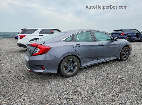 2HGFC2F72KH033485 2019 HONDA CIVIC Gray Задня права чверть
