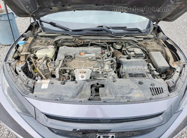 2HGFC2F72KH033485 2019 HONDA CIVIC Gray Вид задньої частини салону