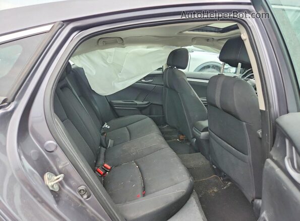 2HGFC2F72KH033485 2019 HONDA CIVIC Gray Вид задніх сидінь