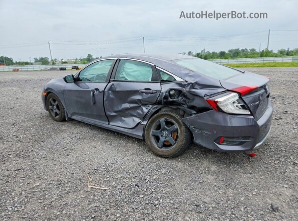 2HGFC2F72KH033485 2019 HONDA CIVIC Gray Задня ліва чверть