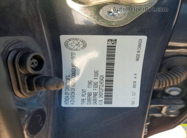 2HGFC2F72LH034024 2020 HONDA CIVIC Blue Շարժիչի բաժամունքի տեսք