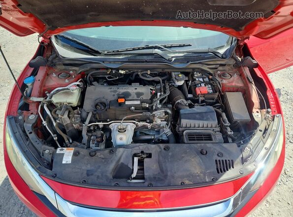 2HGFC2F73HH502480 2017 HONDA CIVIC Red Widok wnętrza z tyłu