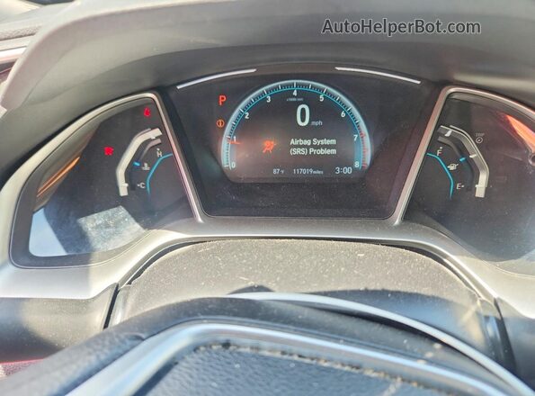 2HGFC2F73HH502480 2017 HONDA CIVIC Red Widok zestawu wskaźników