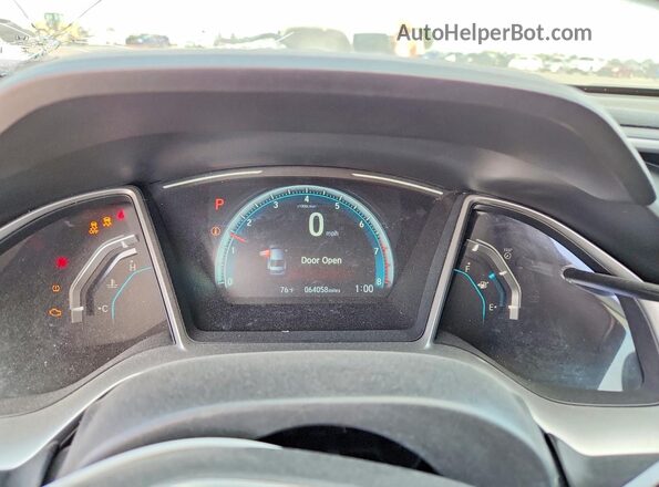 2HGFC2F73HH513558 2017 HONDA CIVIC Blue Instrument cluster view