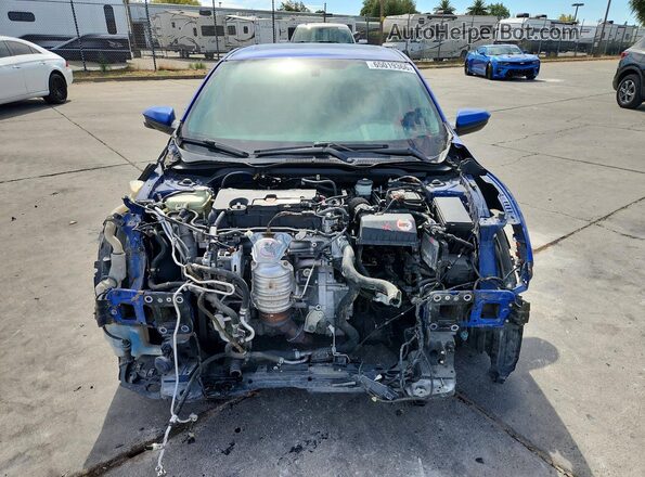 2HGFC2F73HH513558 2017 HONDA CIVIC Blue Front view