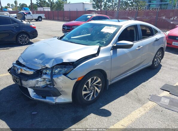 2HGFC2F73JH515297 2018 HONDA CIVIC Silver Առջևի ձախ երեք քառորդ տեսարան