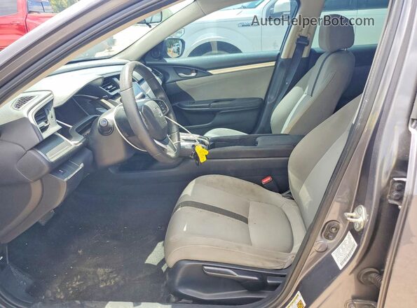 2HGFC2F73JH578304 2018 HONDA CIVIC Gray წინა სალონის ხედი