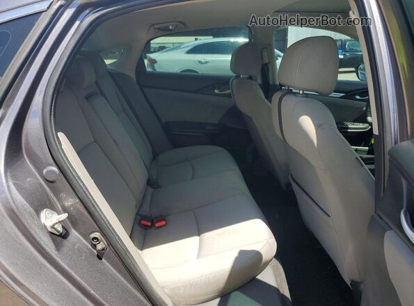 2HGFC2F73JH578304 2018 HONDA CIVIC Gray უკანა სავარძლების ხედი