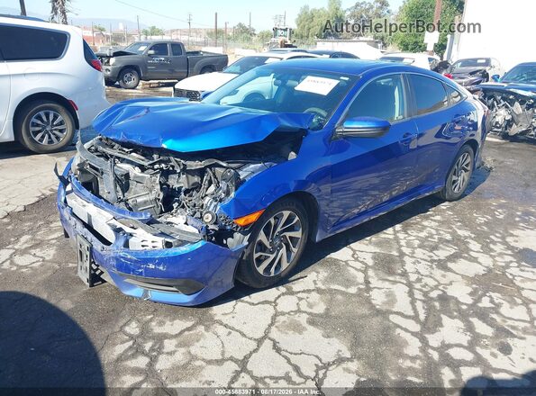 2HGFC2F73JH596768 2018 HONDA CIVIC Blue Vista tres cuartos delantera izquierda