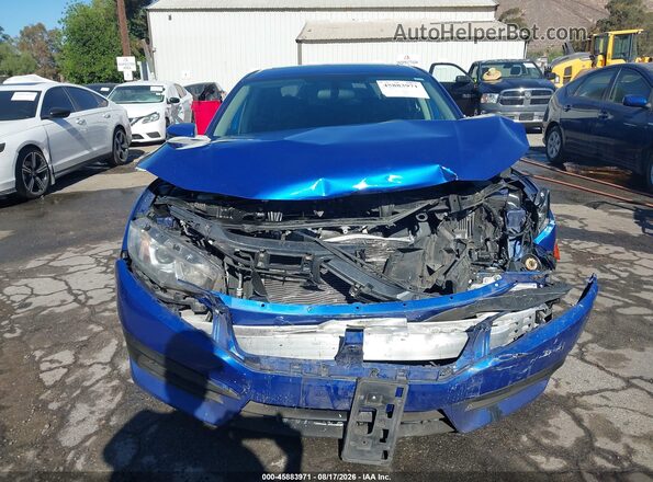 2HGFC2F73JH596768 2018 HONDA CIVIC Blue Vista del cuadro de instrumentos