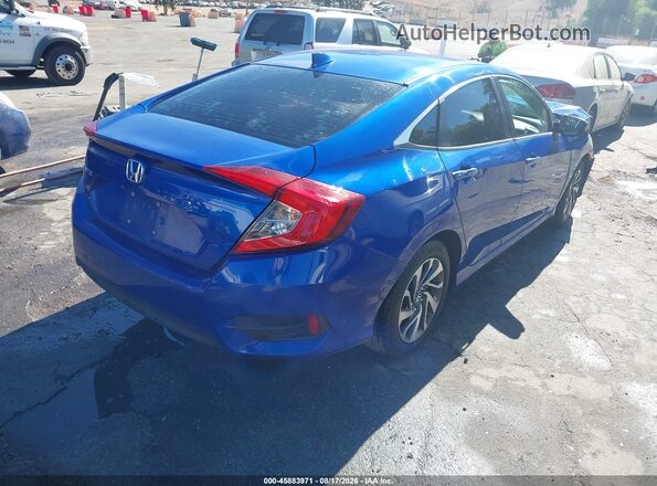 2HGFC2F73JH596768 2018 HONDA CIVIC Blue Trasero derecho