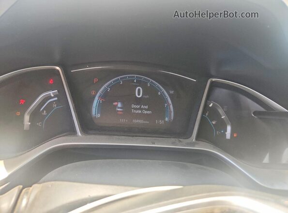 2HGFC2F74GH513048 2016 HONDA CIVIC Silver Սարքավորումների վահանակի տեսք