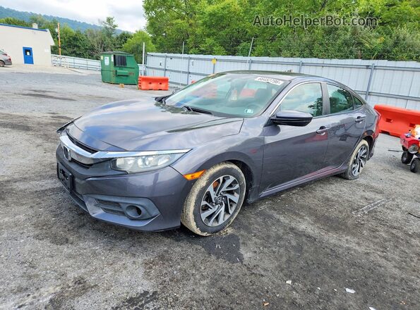 2HGFC2F74GH519142 2016 HONDA CIVIC Серый Задняя левая четверть