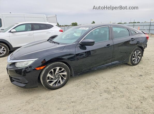 2HGFC2F74GH577896 2016 HONDA CIVIC Black Rear left