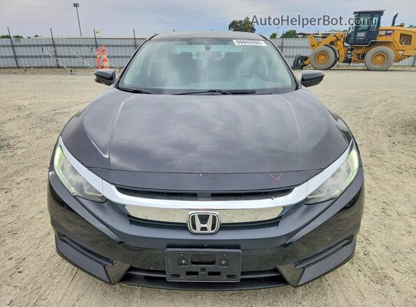 2HGFC2F74GH577896 2016 HONDA CIVIC Black Rear seats view