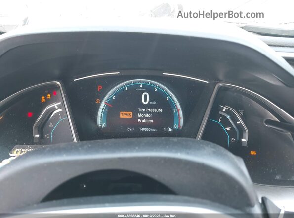 2HGFC2F74HH543667 2017 HONDA CIVIC Черный Вид задних сидений