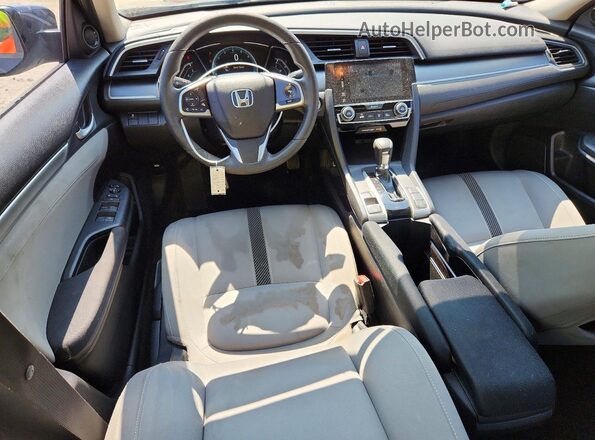 2HGFC2F74HH577530 2017 HONDA CIVIC Blue წინა პანელის ხედი