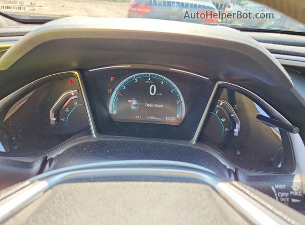 2HGFC2F74HH577530 2017 HONDA CIVIC Blue ხელსაწყოთა პანელის ხედი