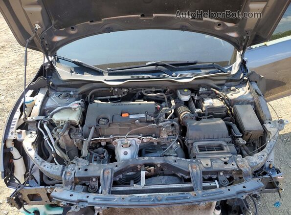 2HGFC2F74JH515891 2018 HONDA CIVIC Gray Rear interior view