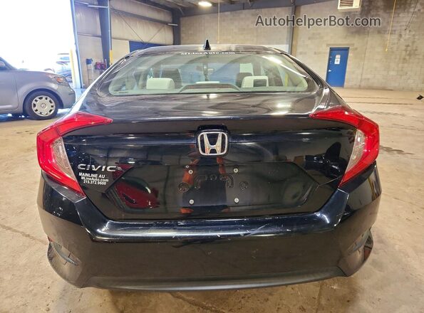 2HGFC2F74JH548986 2018 HONDA CIVIC Black უკანა ხედი