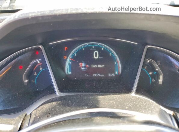 2HGFC2F74JH550060 2018 HONDA CIVIC Gray Սարքավորումների վահանակի տեսք
