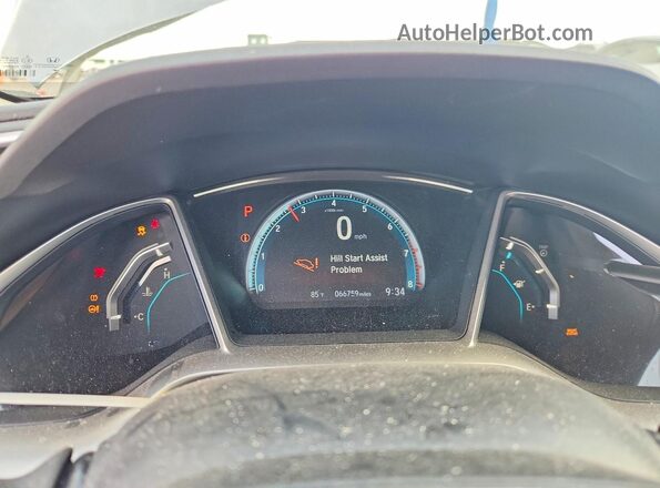 2HGFC2F74JH605011 2018 HONDA CIVIC Silver ხელსაწყოთა პანელის ხედი