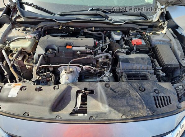 2HGFC2F74JH605011 2018 HONDA CIVIC Silver უკანა სალონის ხედი