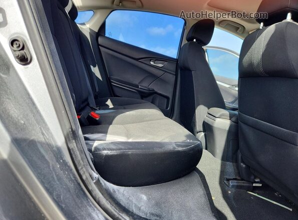 2HGFC2F74JH605011 2018 HONDA CIVIC Silver უკანა სავარძლების ხედი