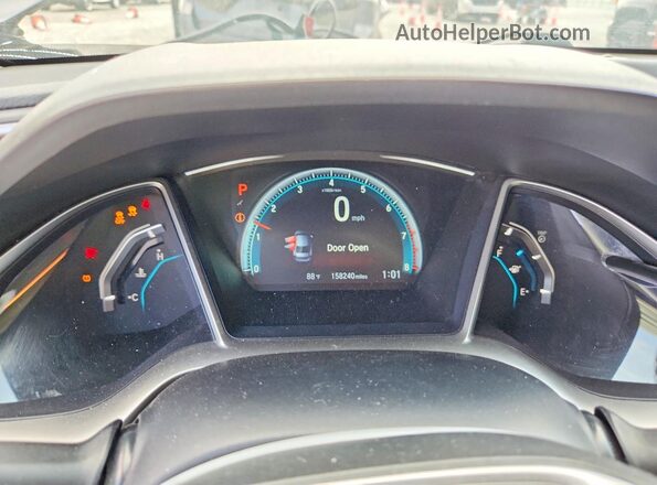 2HGFC2F75GH507324 2016 HONDA CIVIC Gray Սարքավորումների վահանակի տեսք