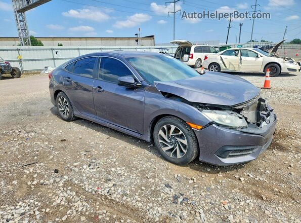 2HGFC2F75GH507324 2016 HONDA CIVIC Gray Առջևի աջ