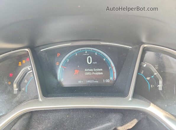 2HGFC2F75HH519099 2017 HONDA CIVIC Gray Instrument cluster view