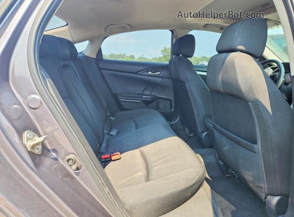 2HGFC2F75HH519099 2017 HONDA CIVIC Gray Rear seats view