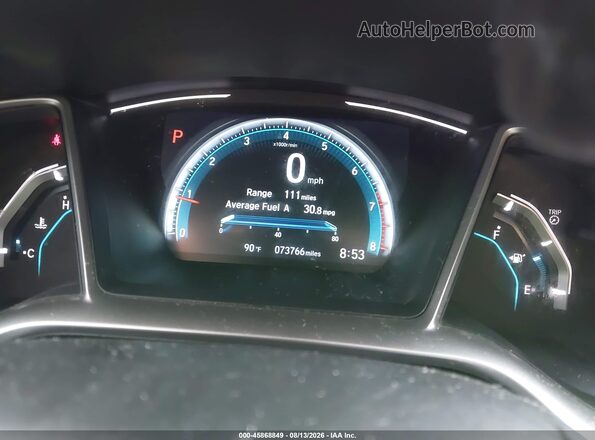 2HGFC2F75HH561935 2017 HONDA CIVIC Black Widok tylnych siedzeń