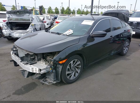 2HGFC2F75HH561935 2017 HONDA CIVIC Black Przód lewy