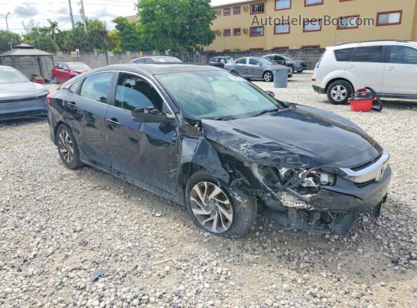 2HGFC2F75JH563058 2018 HONDA CIVIC Black წინა მარჯვენა