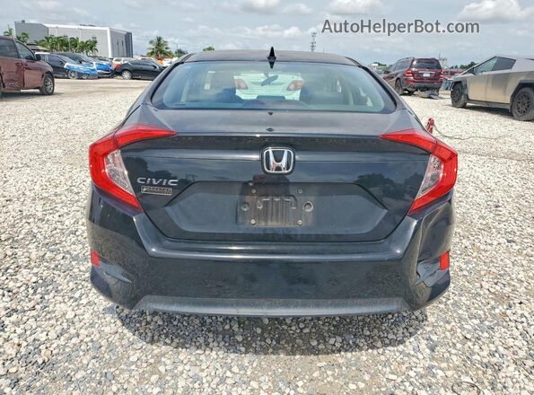 2HGFC2F75JH563058 2018 HONDA CIVIC Black უკანა ხედი