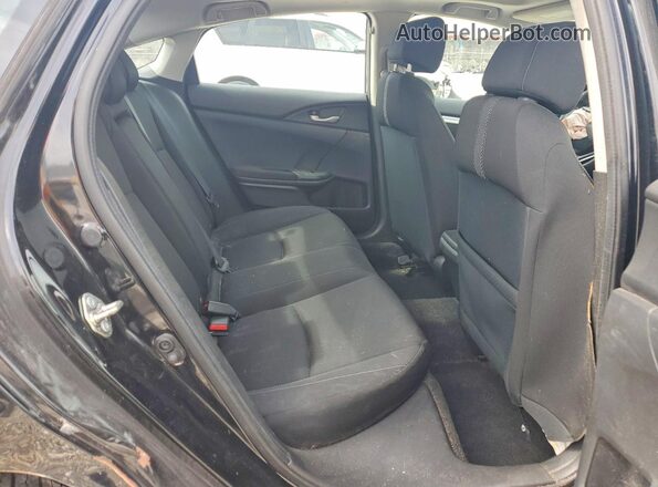 2HGFC2F75JH563058 2018 HONDA CIVIC Black უკანა სავარძლების ხედი