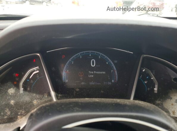 2HGFC2F75JH563058 2018 HONDA CIVIC Black ხელსაწყოთა პანელის ხედი