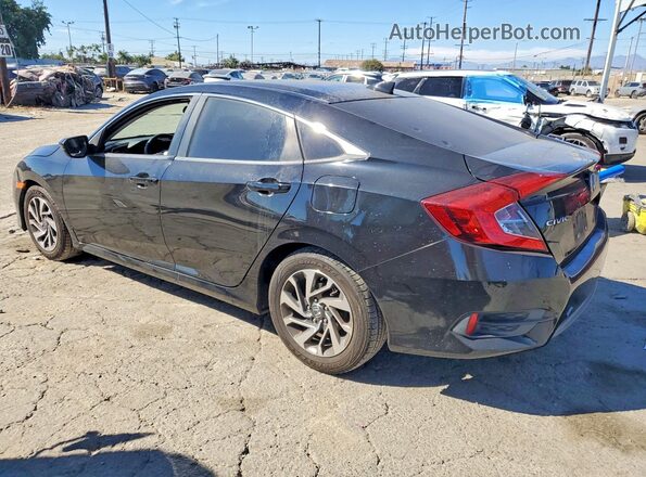 2HGFC2F75JH590860 2018 HONDA CIVIC Black უკანა მარცხენა