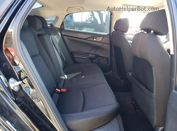 2HGFC2F75JH590860 2018 HONDA CIVIC Black უკანა სავარძლების ხედი