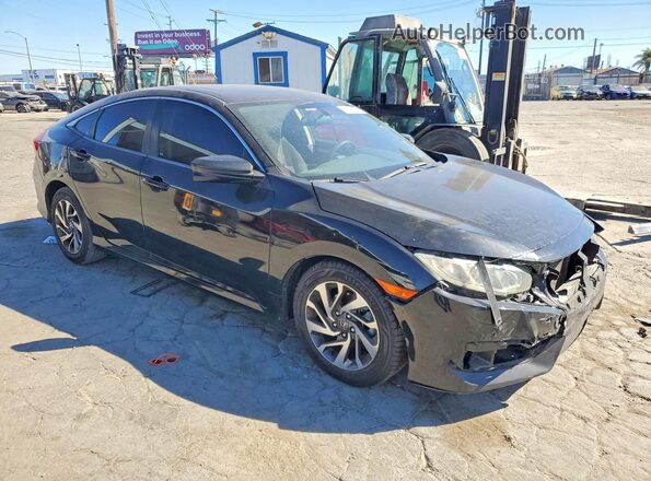 2HGFC2F75JH590860 2018 HONDA CIVIC Black წინა მარჯვენა