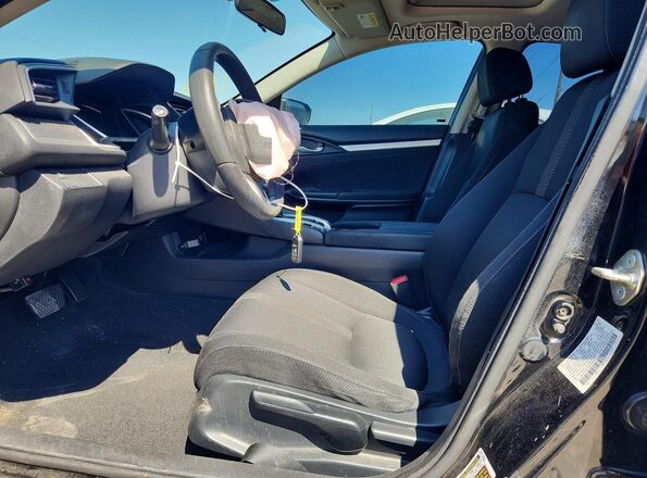 2HGFC2F75JH590860 2018 HONDA CIVIC Black წინა სალონის ხედი